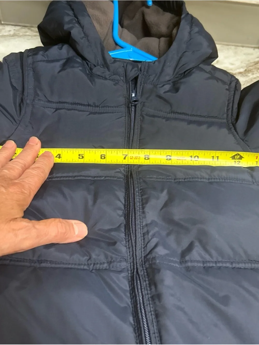 Gap Baby Puffer Snowsuit 18-24 M   Blue  Cold weather bunting Fleece Lined